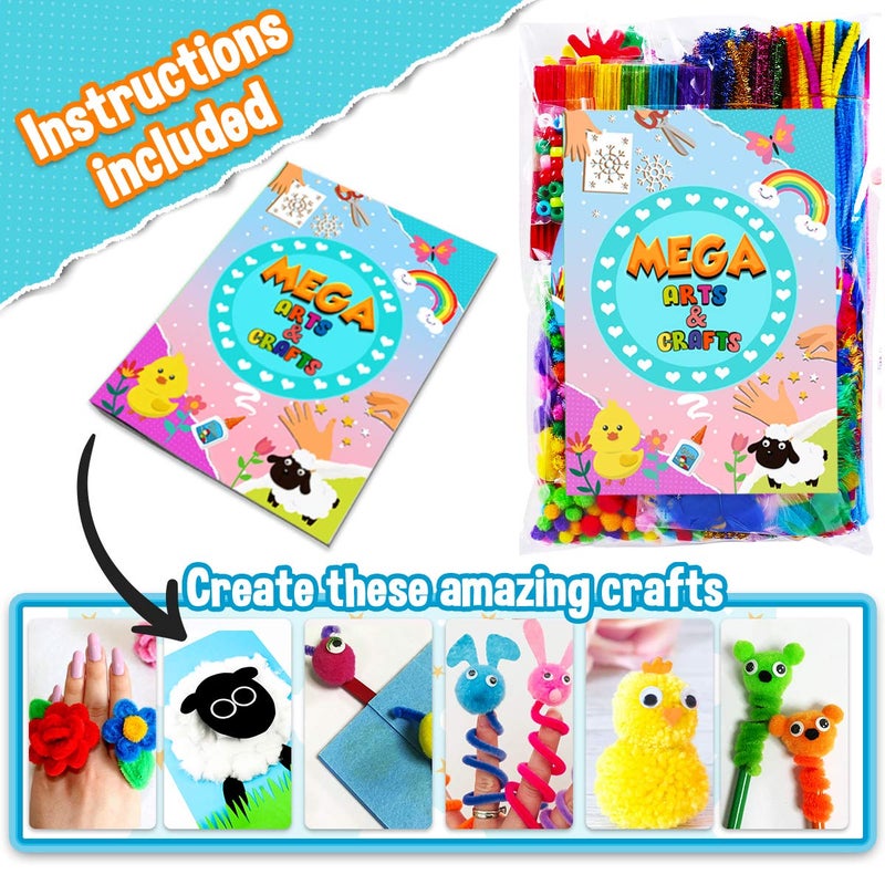 Goody King Arts and Crafts Supplies for Kids - All in One Kid Crafts Toddler Activities Kids School Supplies Age 4 5 6 7 8 Years Old Craft Art Supply Kit Kindergarten Homeschool - Image 2